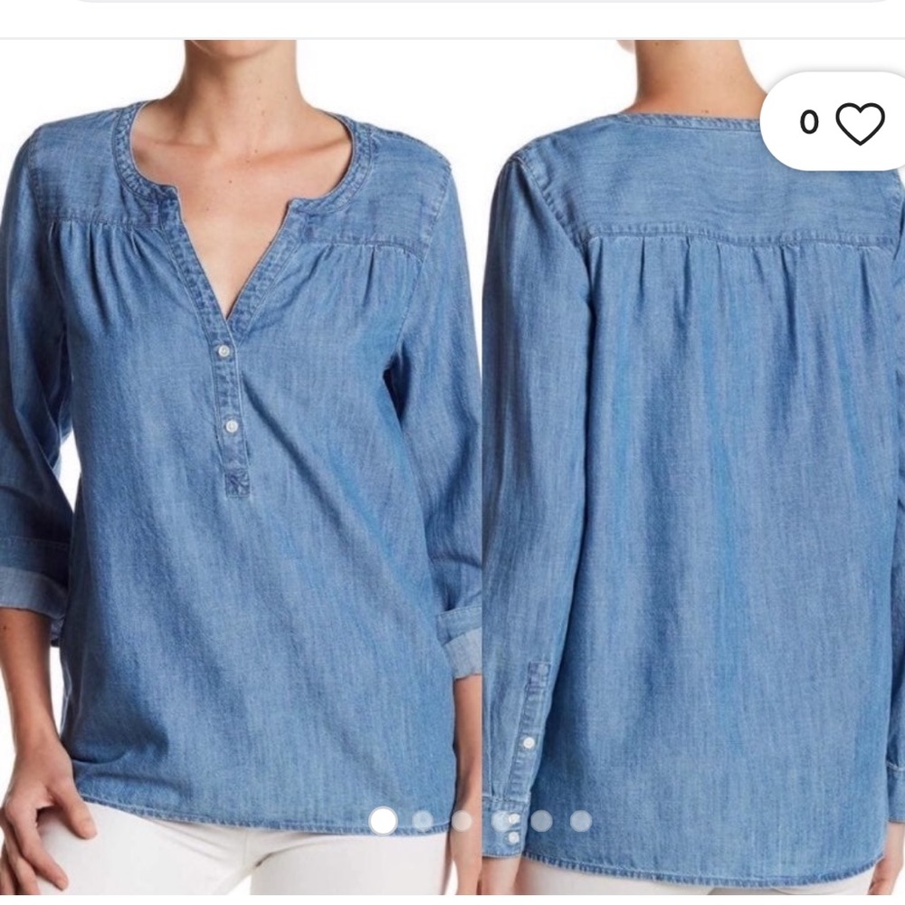 Soft joie chambray top